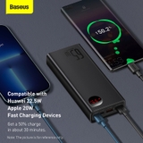 Pin dự phòng sạc nhanh Baseus Adaman Metal Digital Display Quick Charge Power Bank cho Smartphone/ iPad/ Macbook/ Laptop (65W, 20000mAh, QC3.0/ PD3.0/ SCP/ AFC Quick charge Power Bank)