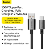 Cáp Sạc Nhanh Type-C Baseus Superior Series Fast Charging Data Cable USB to Type-C 100W