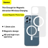 Combo Ốp Lưng & Cường Lực Baseus Crystal Cho iP12 | Hỗ Trợ Sạc Từ Tính, Siêu Mỏng