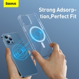 Combo Ốp Lưng & Cường Lực Baseus Crystal Cho iP12 | Hỗ Trợ Sạc Từ Tính, Siêu Mỏng