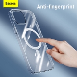 Combo Ốp Lưng & Cường Lực Baseus Crystal Cho iP12 | Hỗ Trợ Sạc Từ Tính, Siêu Mỏng