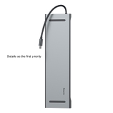 Hub Chuyển Đổi Baseus Enjoyment 10 in 1 | Mở Rộng 10 Cổng & Kê Tản Nhiệt Laptop, HDMI 4K VGA