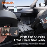 Tẩu Sạc Nhanh Mcdodo Gana 90W/130W | 2 Type-C + USB, Vỏ Kim Loại, Hỗ Trợ SFC 2.0