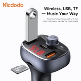 Tẩu Sạc Mcdodo CarGo 72W 3 Cổng | 2USB + Type-C, Phát Nhạc Qua Sóng FM, Sạc Nhanh