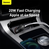 Tẩu sạc nhanh mở rộng 120W Baseus Share Together Fast Charge dùng cho xe hơi (120W, TypeC - USB Port, QC / PD3.0 Car Quick Charger with Cigarette Lighter Expansion Port )