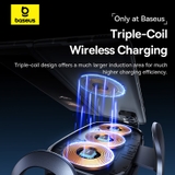 Đế Giữ Điện Thoại / Máy Tính Bảng Tích Hơp Sạc Không Dây Trên Xe Ôtô Baseus LightChaser Series Triple-Coil Wireless Charging Electric Car Mount