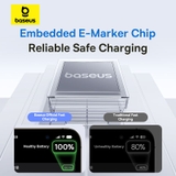 Cáp Sạc Nhanh Baseus 100W Type-C to Type-C | Chip E-Marker, Màn Hình LED Thông Minh
