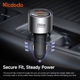 Tẩu Sạc Nhanh Mcdodo Gana 90W/130W | 2 Type-C + USB, Vỏ Kim Loại, Hỗ Trợ SFC 2.0