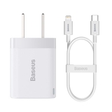 Bộ cốc sạc nhanh, nhỏ gọn Baseus Super Si Pro Quick Charger 20W dùng cho iPhone 12/iP11/XS Max