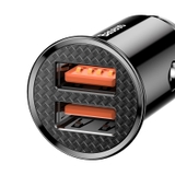 Bộ tẩu sạc nhanh đa năng dùng cho xe hơi Baseus Circular Plastic PPS Car Charger (30W, PD/ QC 3.0/ SCP/ AFC, Quick Charger )