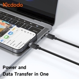 Cáp Sạc Mcdodo 100W Type C to Dual Type C | Chia 2 Cổng, Sạc Laptop & Điện Thoại