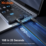 Cáp Sạc Mcdodo Cab Vision 240W Type-C to Type-C | Đèn LED Độc Đáo, Chip E-Marker 2.0