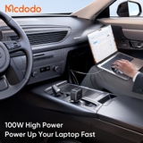 Tẩu Sạc Ô Tô Mcdodo FreeGo Pro 130W/93W | Cáp Rút Gọn, Màn Haình LED, Công Suất Vượt Trội