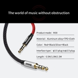 Dây cáp âm thanh chất lượng cao AUX Audio 3.5 Baseus M30 (Aux Cable 3.5mm Jack Male to Male)