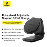 Giá Đỡ Điện Thoại Baseus PrimeTrip C02 | Đa Năng Dùng Ô Tô & Bàn Làm Việc, Sạc Không Dây Qi2 15W