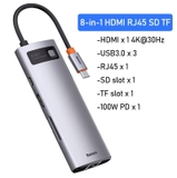 Hub chuyển đa năng Baseus Metal Gleam Series Multifunctional Docking Station