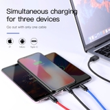 Cáp Sạc Đa Năng Baseus Three Primary Colors 3-in-1 Cable USB For M+L+T 3.5A