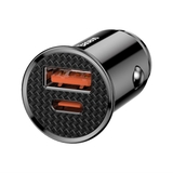 Bộ tẩu sạc nhanh đa năng dùng cho xe hơi Baseus Circular Plastic PPS Car Charger (30W, PD/ QC 3.0/ SCP/ AFC, Quick Charger )