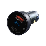 Tẩu sạc nhanh công suất cao 65W Baseus Particular Digital Display QC+PPS Dual ( 65W ,USB + Type C, LCD Display, PD/PPS/QC3.0 Quick Charger Car Charger)