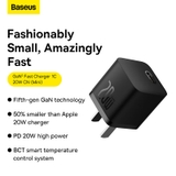 Củ sạc nhanh Baseus GaN5 Fast Charger 1C 20W