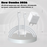 Combo Cốc Cáp Sạc Baseus 20W / 30W - Sạc Nhanh - Không Nóng Máy (Cốc Type-C, Cáp Type-C to Ln 1m)
