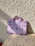 Túi chống sốc laptop có quai xách | Violet Cutie Cats