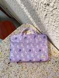 Túi chống sốc laptop có quai xách | Violet Cutie Cats