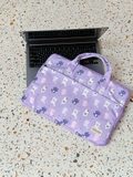 Túi chống sốc laptop có quai xách | Violet Cutie Cats