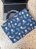 Túi chống sốc laptop có quai xách | Denim Rainbow