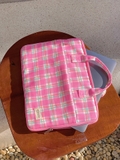 Túi chống sốc laptop có quai xách | Cutie Pink Checked