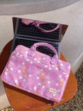Túi chống sốc laptop có quai xách | Tiny Purple Daisy