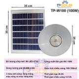 [100W] Đèn Thả Hình Loa Năng Lượng Mặt Trời TP Solar TP-W100 Cổ Điển 3 Màu