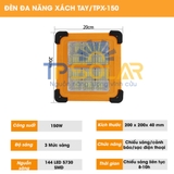 Đèn Xách Tay Đa Năng Năng Lượng Mặt Trời TP Solar TP-X150