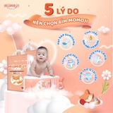 [PHIÊN BẢN NÂNG CẤP] Tã Bỉm Quần Momoji Extra Soft Siêu thấm hút M56/L54/XL50/XXL48/XXXL44