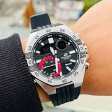 CASIO EDIFICE ECB-10P-1ADF | NAM | DÂY CAO SU - BLUETOOTH | CHÍNH HÃNG