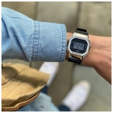 CASIO G-SHOCK GM-5600-1DR | NAM | BENZEL THÉP - DÂY CAO SU | CHÍNH HÃNG