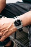 CASIO G-SHOCK GM-5600-1DR | NAM | BENZEL THÉP - DÂY CAO SU | CHÍNH HÃNG
