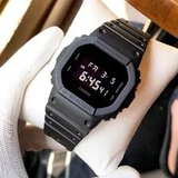 CASIO G-SHOCK DW-5600BB-1DR | NAM | DÂY CAO SU | CHÍNH HÃNG