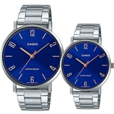 CASIO MTP-VT01D-2B2UDF | NAM-NỮ | DÂY THÉP | CHÍNH HÃNG