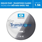 TRÒNG KÍNH TRANSITIONS CLASSIC ESSILOR ĐỔI MÀU KHÓI/ TRÀ