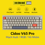 Cidoo V65 Pro - Bàn phím cơ Cidoo V65 Pro Dual mode, Vỏ Nhôm, Mạch Xuôi