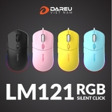 Chuột gaming DareU LM121 (Led RGB, Silent Click, DPI 1000 - 6400)