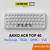 KIT bàn phím AKKO ACR TOP 40 (Hotswap / RGB / Top-mount / South-Facing / QMK – VIA) - Hàng Chính Hãng