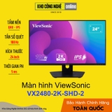 Màn Hình ViewSonic VX2480-2K-SHD-2 24'', QHD - Tấm nền IPS, 100Hz, 5ms (Hàng Chính Hãng)