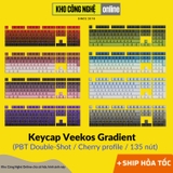 Keycap bàn phím cơ - Keycap Veekos Gradient PBT / Double Shot / 135 nút / Cherry Profile (Hàng Chính Hãng)
