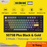 Bàn phím cơ AKKO 5075B Plus Black & Gold (Multi-modes / Led RGB / Gasket mount)