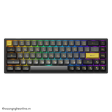 Bàn phím cơ AKKO 3068B Plus Black & Gold (Bluetooth 5.0 / Wireless 2.4Ghz / Hotswap / Foam tiêu âm / AKKO CS Jelly sw)