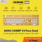 Bàn phím AKKO 3108RF V3 POCO DUCK