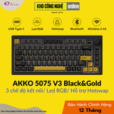Bàn phím cơ AKKO 5075 V3 Black&Gold