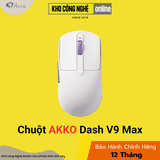 Chuột Không dây Gaming Akko Dash V9 Max White